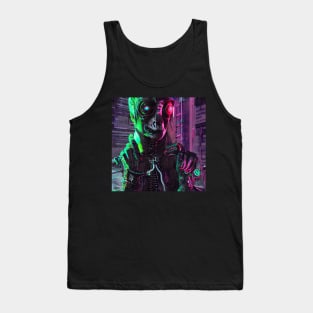 Cyperpunk hacker Tank Top